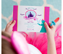 Swan Princess Party Printable Invitation